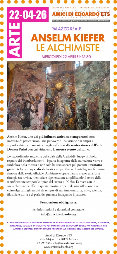 NUOVA DATA PER ANSELM KIEFER - LE ALCHIMISTE
