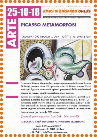 giovedì 25 ottobre h 16.10 PICASSO